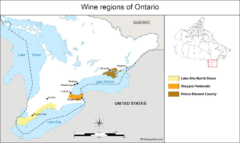 Bản đồ Vùng Ontario Canada