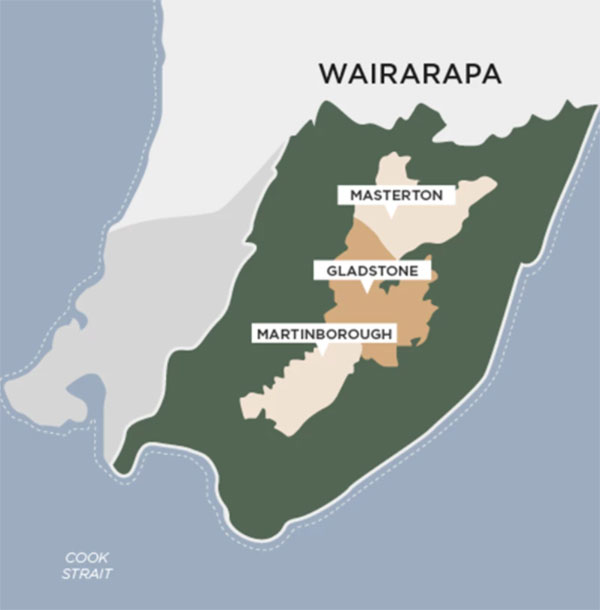 Bản đồ Vùng Rượu Vang Wairarapa New Zealand