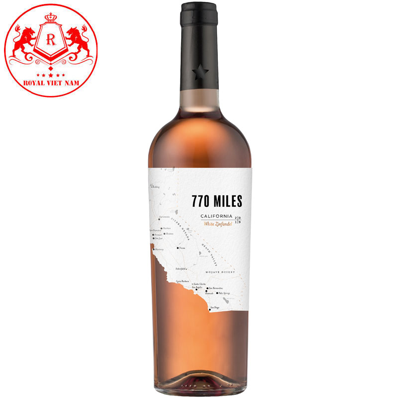 Rượu Vang Rose 770 Miles White Zinfandel California