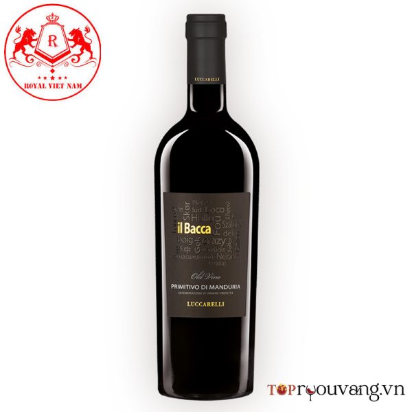 Rượu Vang đỏ Luccarelli Il Bacca Primitivo Di Manduria