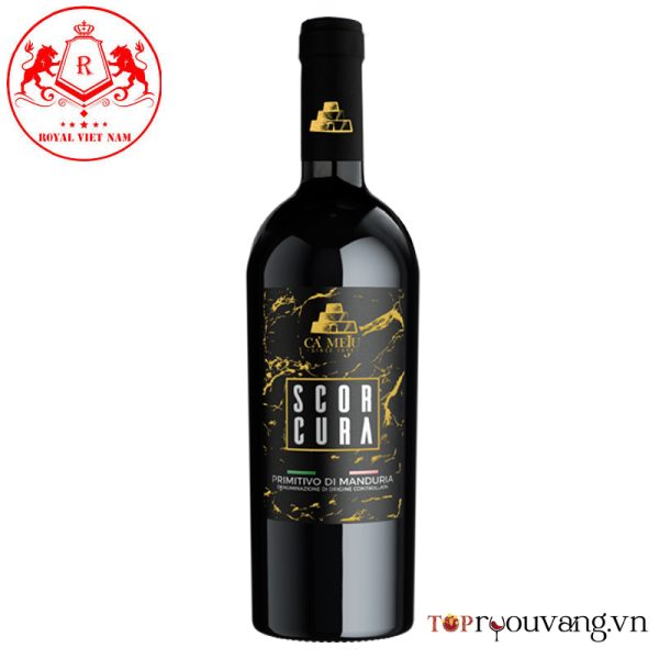 Rượu Vang Ý Scorcura Primitivo Di Manduria