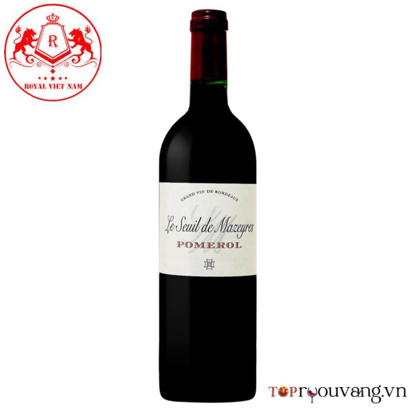 rượu vang đỏ Le Seuil de Mazeyres Pomerol